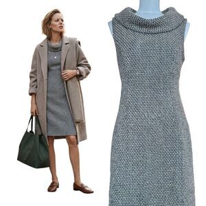 CHANEL Style Kennedy Tweed Dress  Medium